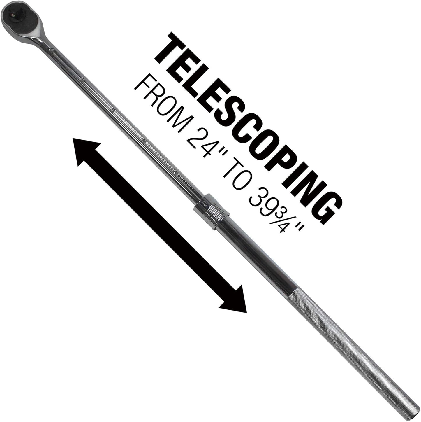 Trinquete extensible plateado 1pulg