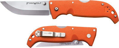 Cuchillo plegable caza AUS8A mango naranja Griv-Ex