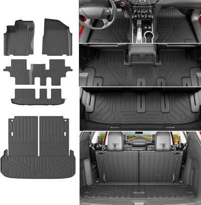Alfombrillas 7 asientos comp Nissan Pathfinder 13-20 TPE