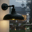 Luz granero cuello cisne 23pulg negro estilo industrial