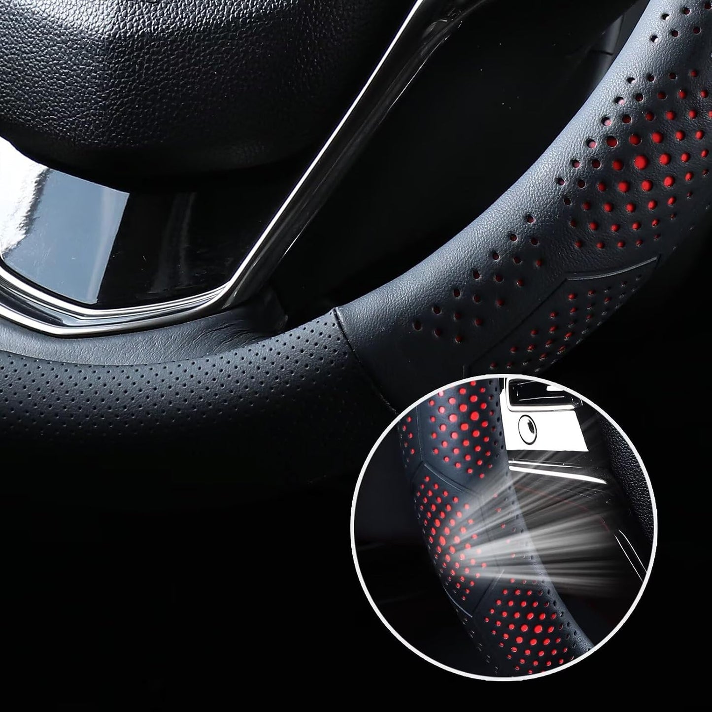Funda cuero volante Toyota RAV4 Corolla 14.5-15" antiderrap