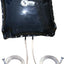 Ducha solar con espejo y válvula negro o plateado