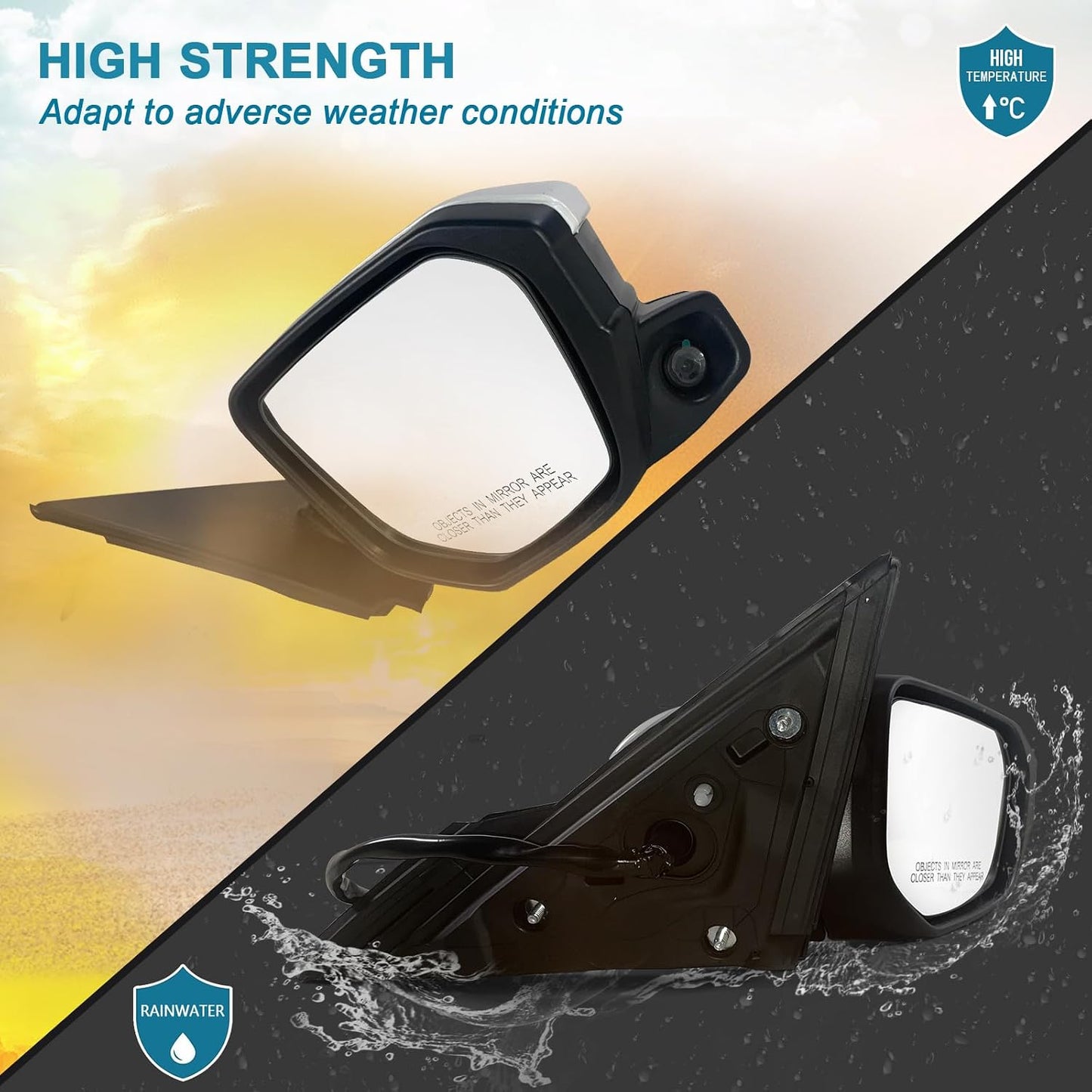 Espejo puerta pasajero Honda Civic 16-21 con calefacción