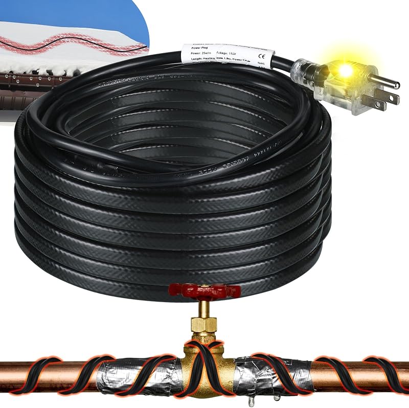 Cinta térmica 6-48 ft para tuberías con enchufe