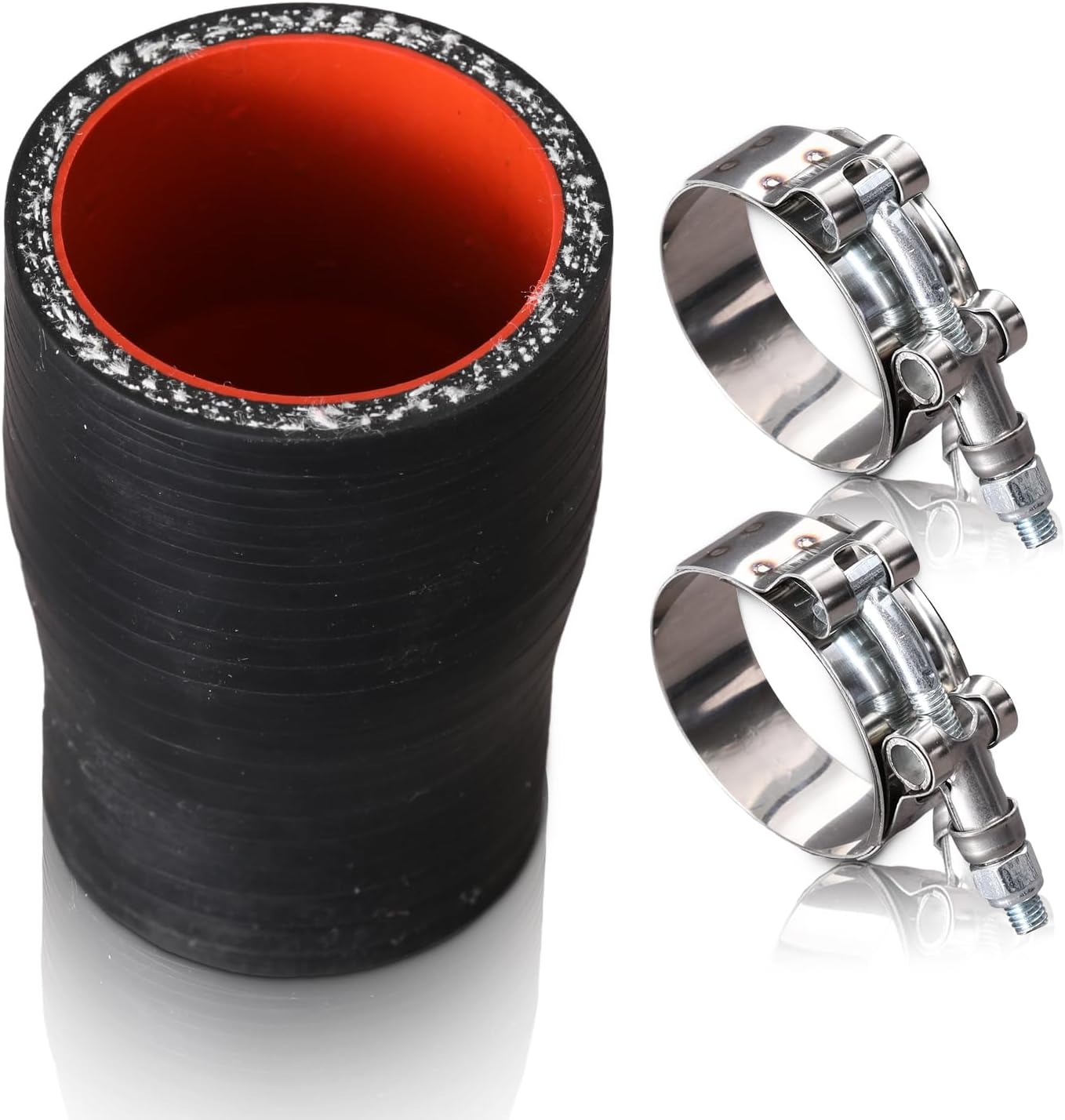 Manguera silicona reductor 1.0-1.25in abrazadera inox 4capas