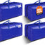 Bolsas mudanza resistentes 93L 4 pzas con bolsillos