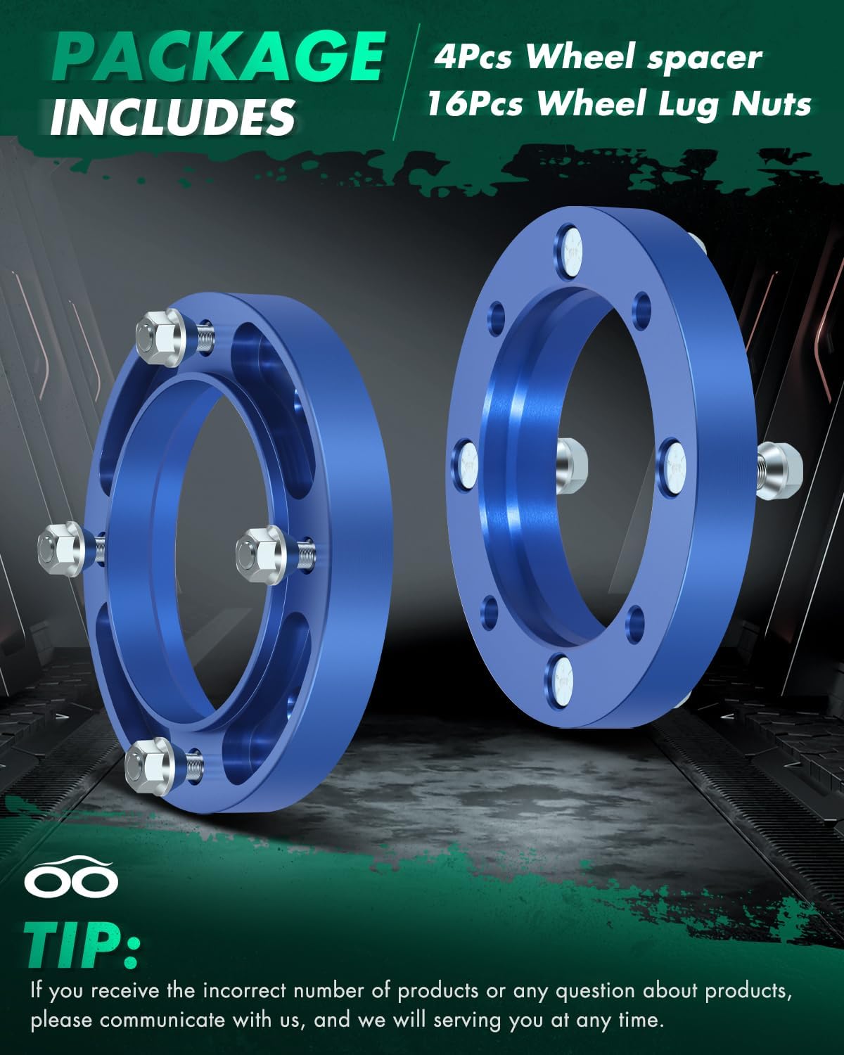 4 Pzas Espaciadores Rueda 131mm para Polaris Sportsman XP
