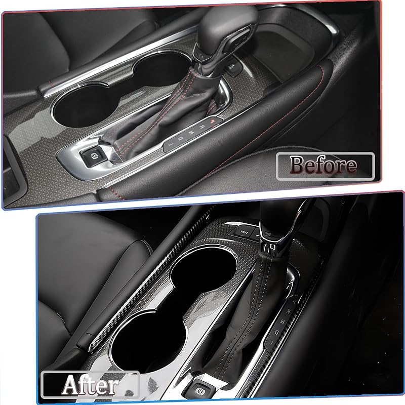 Panel cambio fibra carbono Chevy Malibu interior