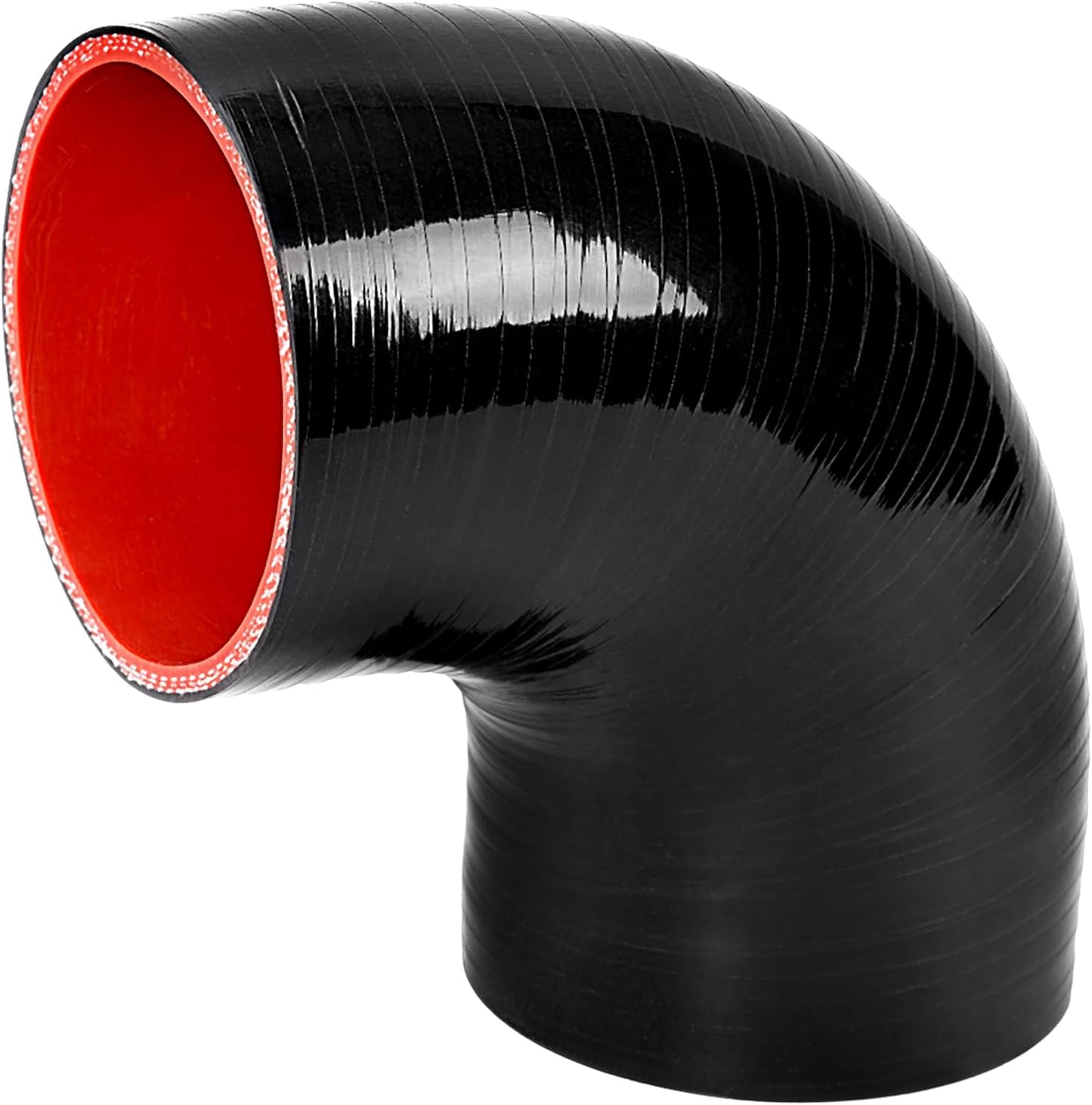 Manguera silicona codo 90 grados 4 capas reforzada 8pulg