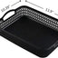 Bandeja plástico asa negro set 6