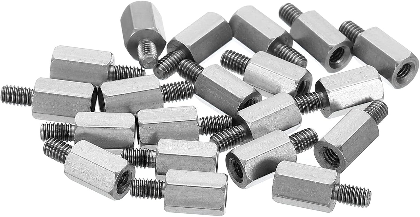 Separador PCB acero inox 20 pzas macho-hembra hex