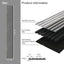 3 Paneles Pared Madera 94.5x11.4" Acústicos 3D