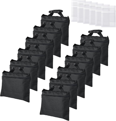 12 Pack Sacos Arena con Bolsas PE Cremallera Correas