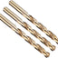 Broca Jobber M35 27/64pulg acero inox 135° dorado set 3