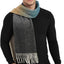 Bufanda lana hombre cálida larga invierno elegante