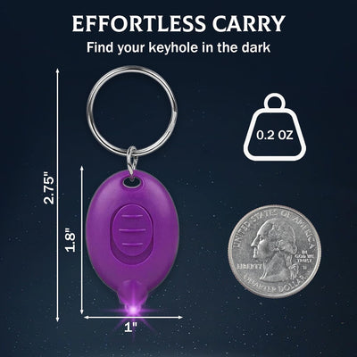16 Pzas Llavero LED Luz UV Mini Portátil