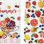 Juego de 2 toallas de cocina verano con copa de limones y fresas naranjas