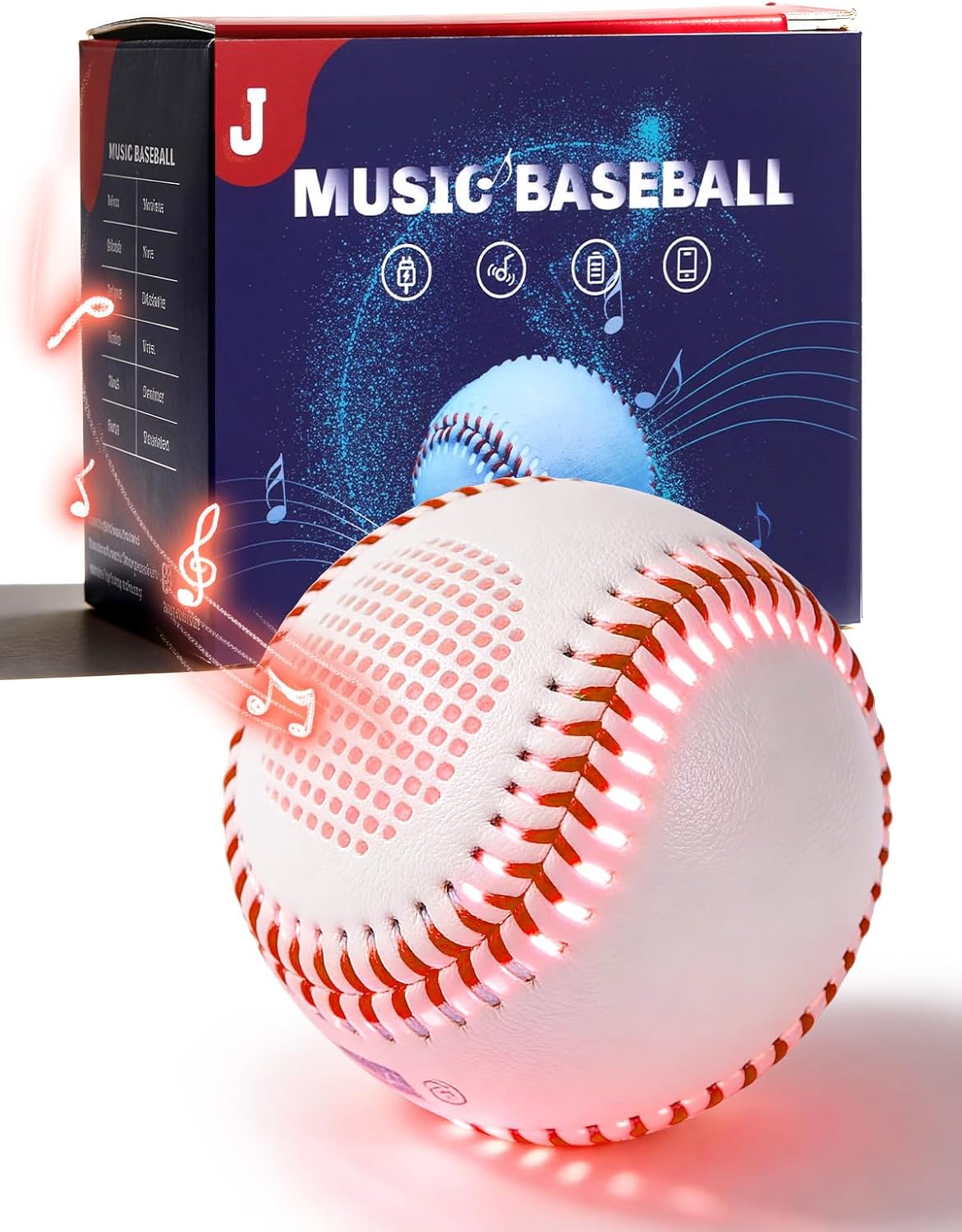 Béisbol iluminado con altavoz Bluetooth para niños y adultos