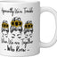 Taza Cerámica Blanca Frase Divertida Apparently We're Trouble