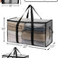 Bolsa transparente XL con cremallera asas reforzadas