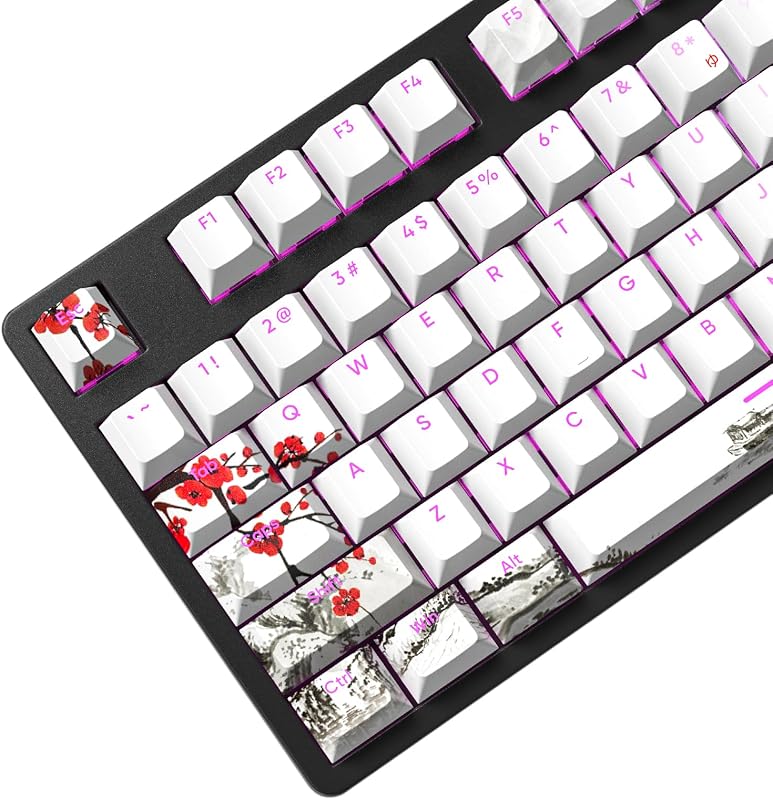 Set 129 teclas PBT doble disparo RGB para teclado