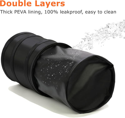 Basurero auto 1gal plegable con gancho PEVA impermeable