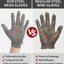 Guantes malla acero inox resistentes cortes grado