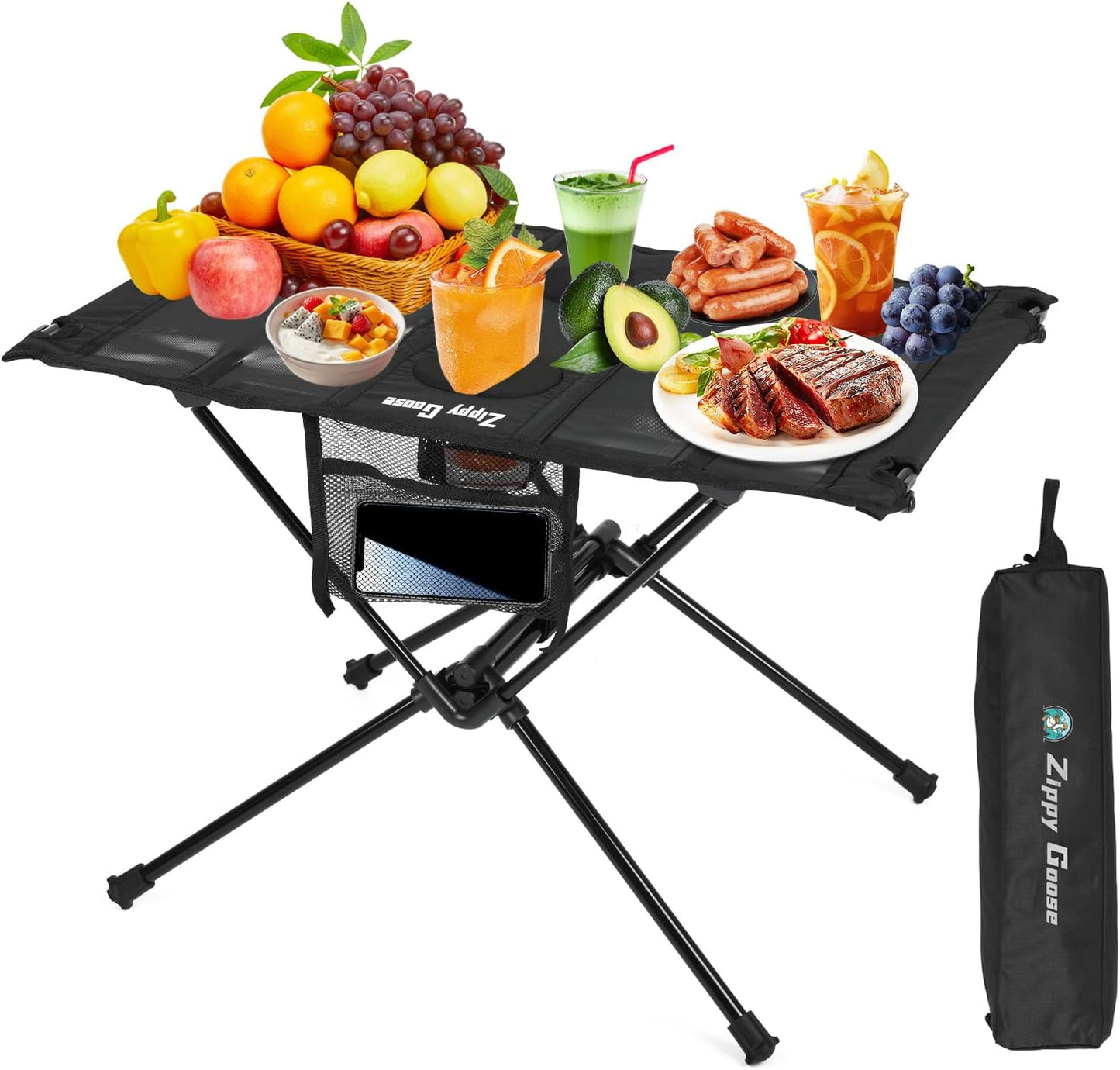 Mesa playa plegable ultraligera aluminio 1.5lb