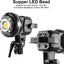 Luz LED 80W CRI97 5600K con reflector para video y fotografía