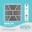 Filtro horno 20x20x5 MERV 16 pack 2 con paño limpieza