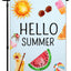 Banderas jardín 12x18pulg doble cara helado frutas decoración