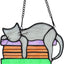 Atrapasoles cristal gris para ventanas regalos mascotas