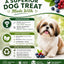 Golosinas naturales para perros de pavo y bayas triples 10oz