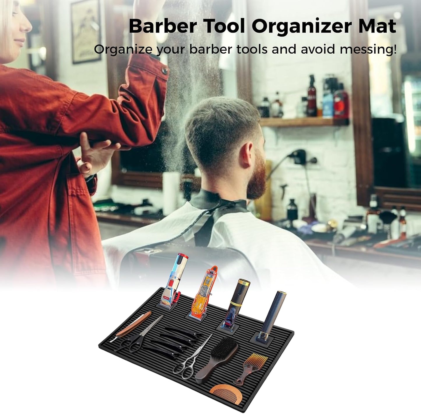 Tapete magnético silicona peluquería antiderrap