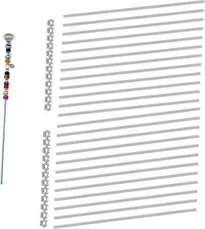 Set 48 Varillas Roscadas M4 8/32 12.99pulg 24 Tuercas Inox