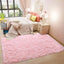 Alfombras peludas rosa para dormitorio 5x8ft sala de estar