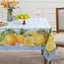 Mantel rectangular verano diseño búfalo flores azul 52x70pulg