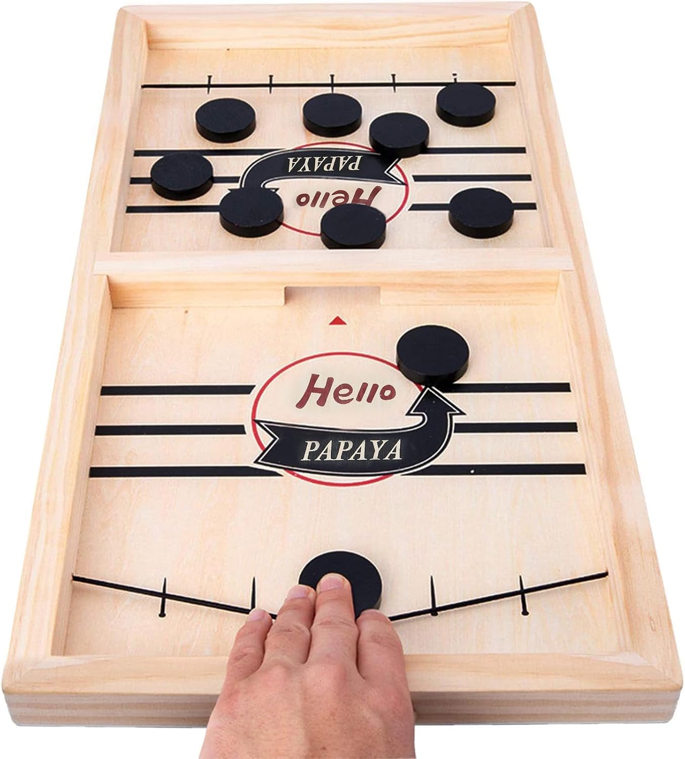 Set mesa hockey aéreo de madera rápido
