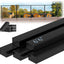 Pasamanos acero inox T304 negro 6'6" con conectores planos