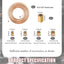 2 Set Kit Líneas Freno 3/16" Cobre Flex Con Accesorios