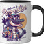 Taza Cerámica Sandestin Florida Estilo Retro Negro/Blanco