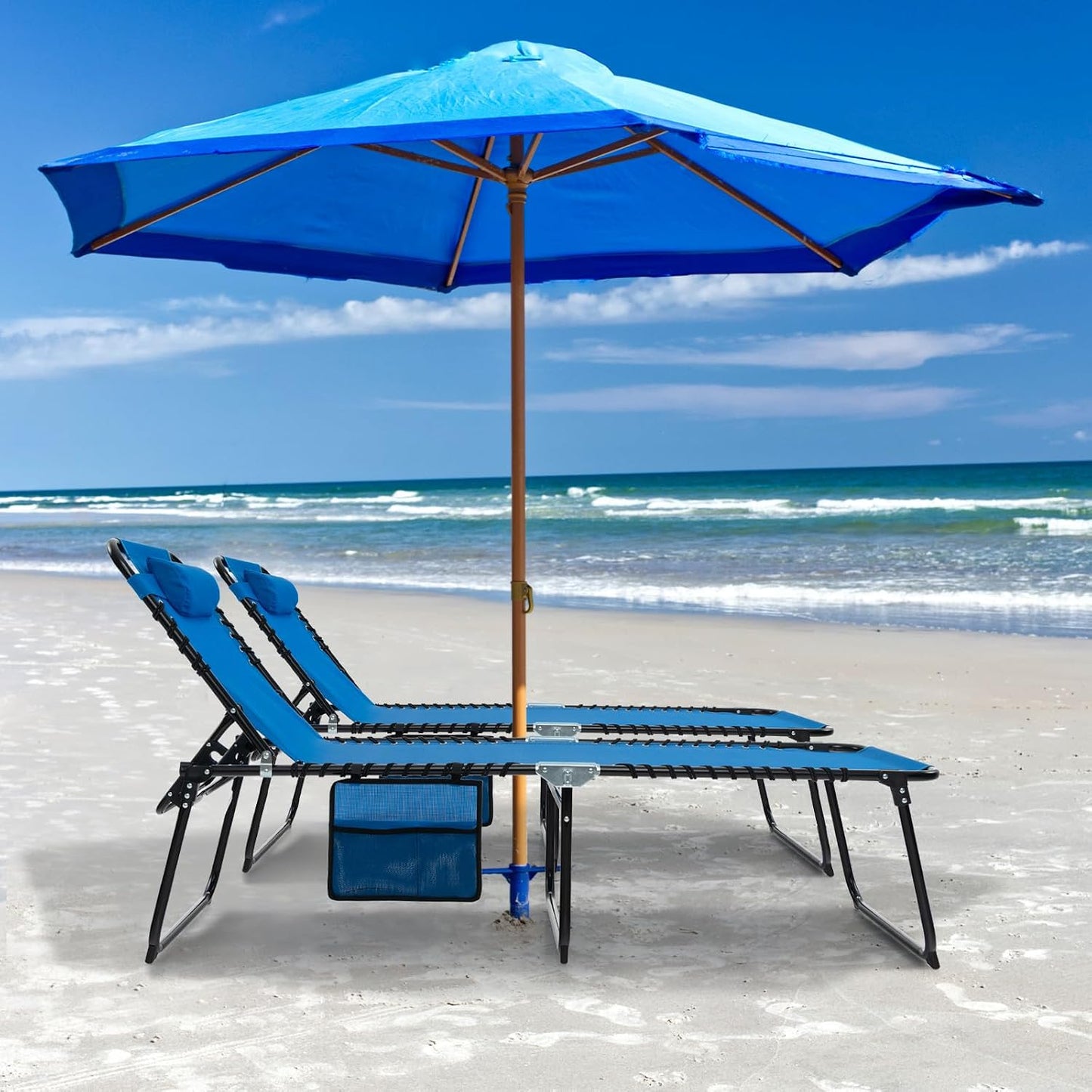 Tumbona playa plegable bronceado ajustable