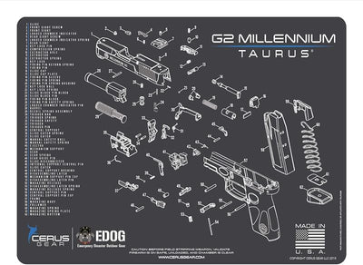 Alfombrilla limpieza Taurus G2 acolchada 0.118pulg