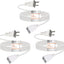 Cable extensión 15 pies 125V 10A 2 clavijas para luces Navidad
