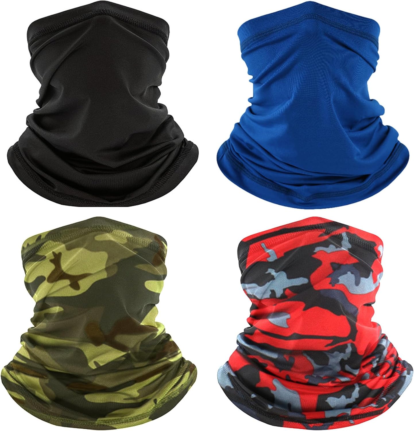 4 Pzas Polaina Cuello Bandana Transpirable para Hombres