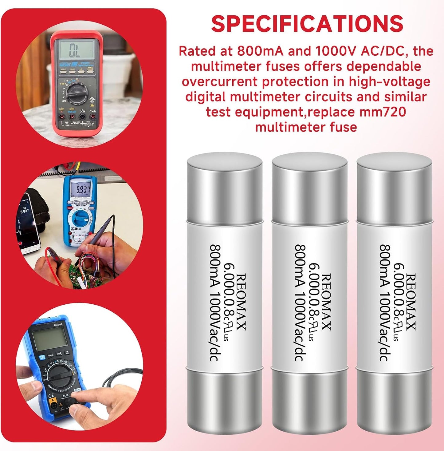 Fusible cerámica HV620 5 Pzas para MM720