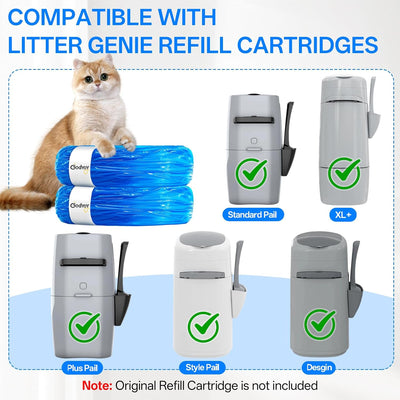 10 Pzas Bolsas Arena Gatos Comp Litter Genie 7 Capas Control Olores