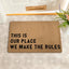 Tapete bienvenida monograma This Is Our Place 23.7x15.6"