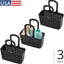 Bolsa ducha portátil set 3 color negro fabricado EE.UU.