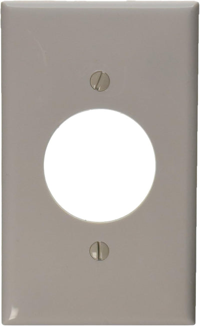 Placa pared receptáculo 1.60" color blanco